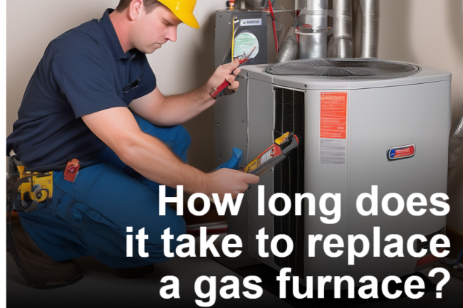 How long does it take to replace a gas furnace?